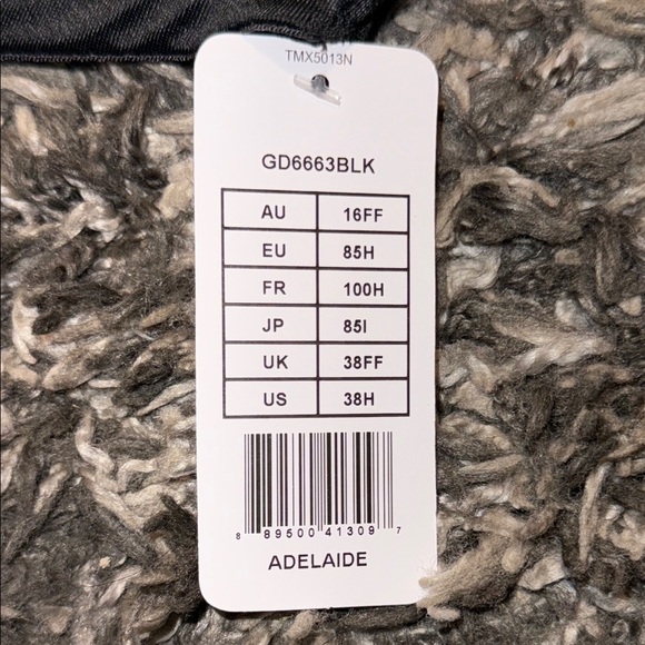 Goddess Black Satin Push-Up Bra - Picture 3 of 8